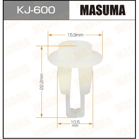 Retainer clip Masuma plastic, KJ-600