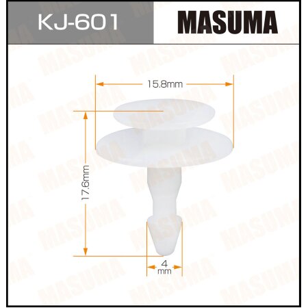 Retainer clip Masuma plastic, KJ-601