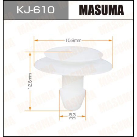 Retainer clip Masuma plastic, KJ-610