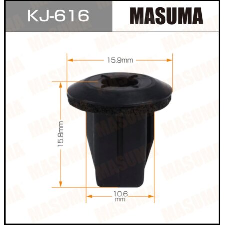 Retainer clip Masuma plastic, KJ-616