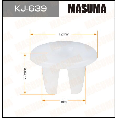 Retainer clip Masuma plastic, KJ-639