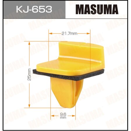 Retainer clip Masuma plastic, KJ-653