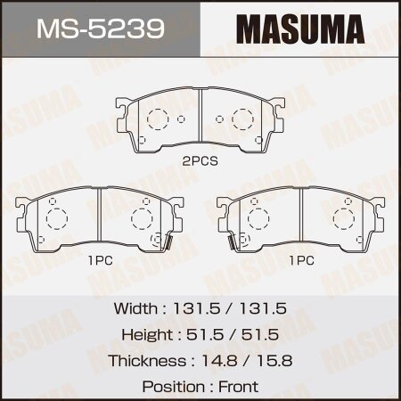 Brake pads Masuma, MS-5239