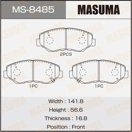 Brake pads Masuma, MS-8485