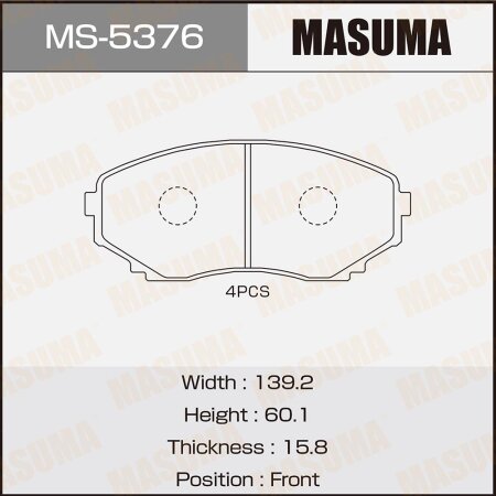 Brake pads Masuma, MS-5376