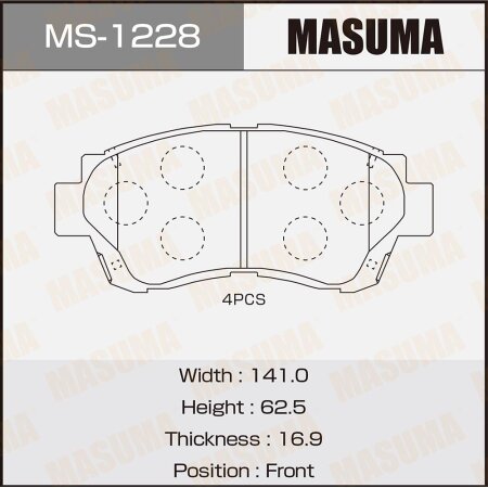 Brake pads Masuma, MS-1228