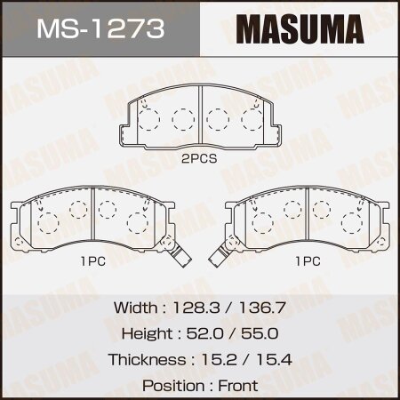 Brake pads Masuma, MS-1273