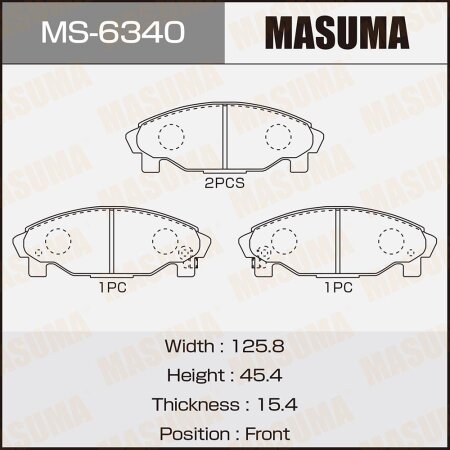 Brake pads Masuma, MS-6340