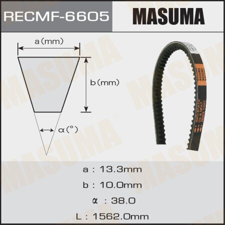 Drive V-Belt Masuma, 13x1562 mm, 6605