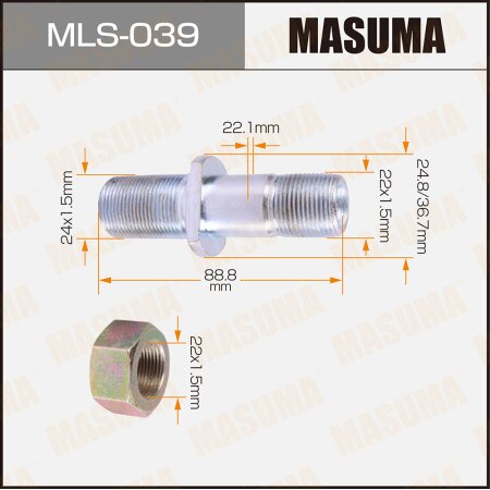 Wheel stud Masuma M22x1.5(R), M24x1.5(L), MLS-039