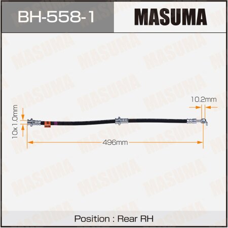 Brake hose Masuma, BH-558-1