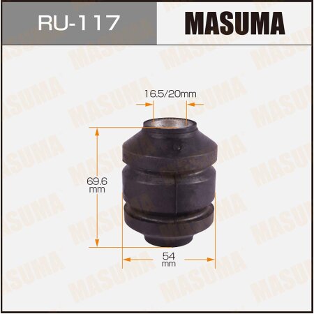 Silent block suspension bush Masuma, RU-117