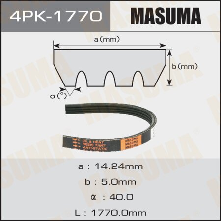 Drive V-Ribbed belt Masuma, 4PK-1770