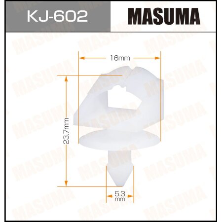 Retainer clip Masuma plastic, KJ-602