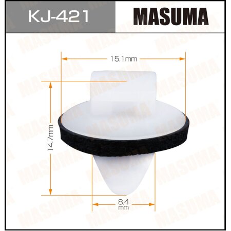 Retainer clip Masuma plastic, KJ-421