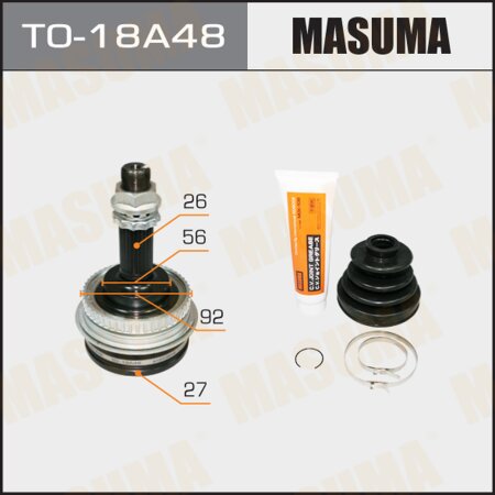 CV joint (outer) Masuma, TO-18A48