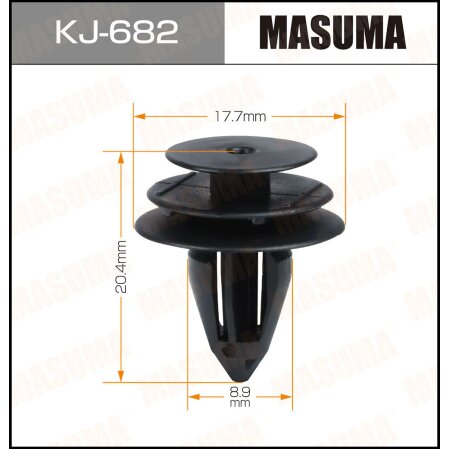 Retainer clip Masuma plastic, KJ-682