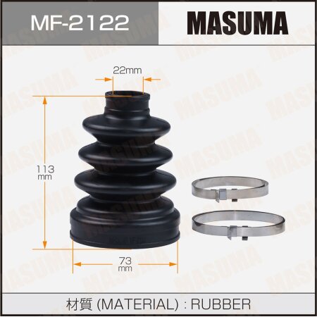 CV Joint boot Masuma (rubber), MF-2122