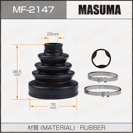 CV Joint boot Masuma (rubber), MF-2147