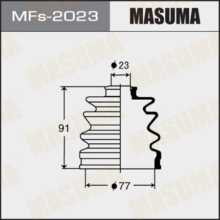 CV Joint boot Masuma (silicone), MFs-2023