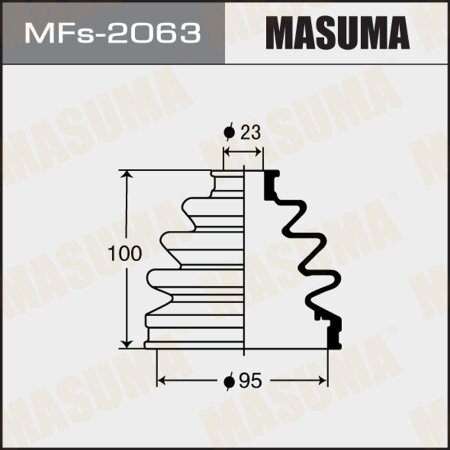 CV Joint boot Masuma (silicone), MFs-2063