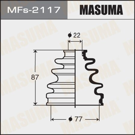 CV Joint boot Masuma (silicone), MFs-2117