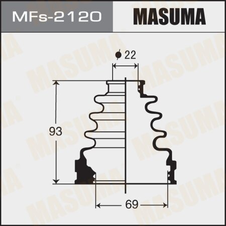 CV Joint boot Masuma (silicone), MFs-2120