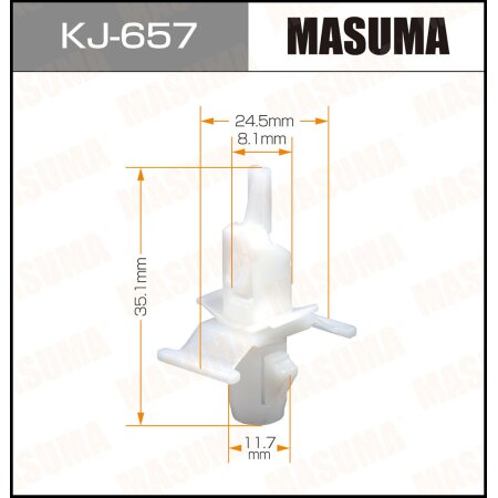 Retainer clip Masuma plastic, KJ-657