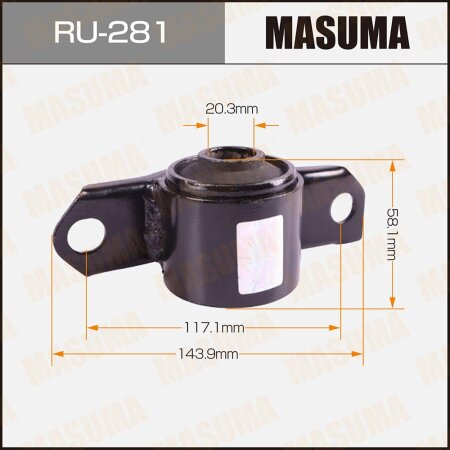 Silent block suspension bush Masuma, RU-281