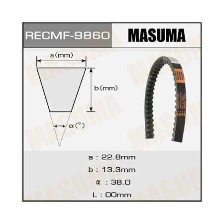 Drive V-Belt Masuma, 17x2213 mm, 9860