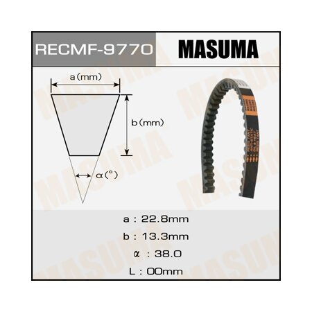 Drive V-Belt Masuma, 17x1985 mm, 9770