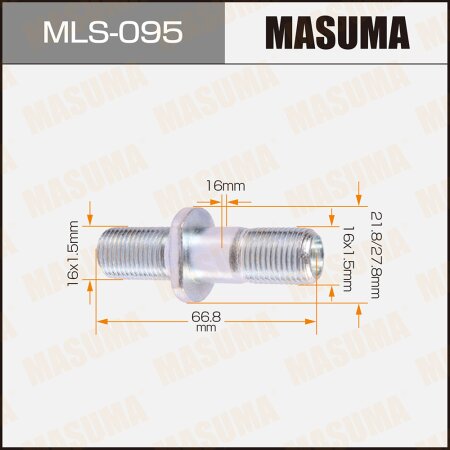 Wheel stud Masuma M16x1.5(L), M16x1.5(L), MLS-095