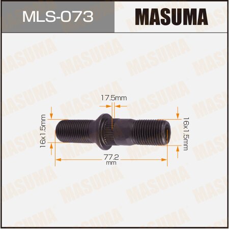 Wheel stud Masuma M16x1.5(R), M16x1.5(R), MLS-073