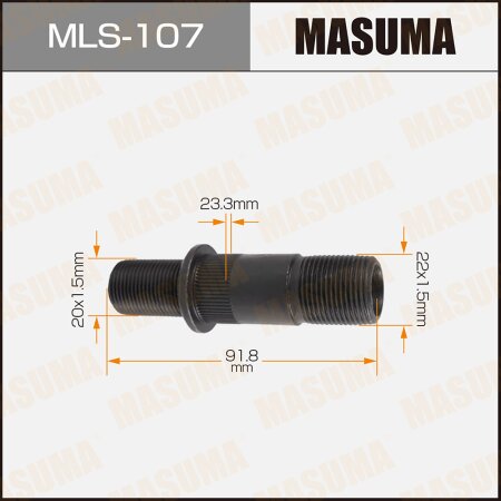 Wheel stud Masuma M22x1.5(R), M20x1.5(R), MLS-107