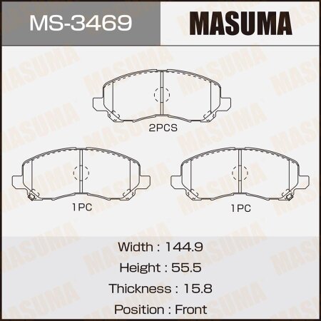 Brake pads Masuma, MS-3469