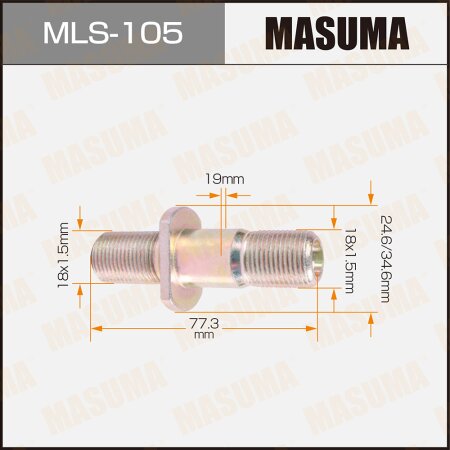 Wheel stud Masuma M18x1.5(R), M18x1.5(R), MLS-105