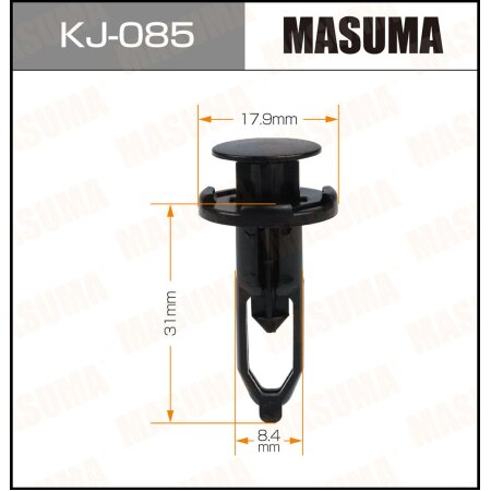 Retainer clip Masuma plastic, KJ-085