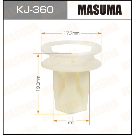 Retainer clip Masuma plastic, KJ-360