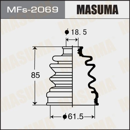 CV Joint boot Masuma (silicone), MFs-2069