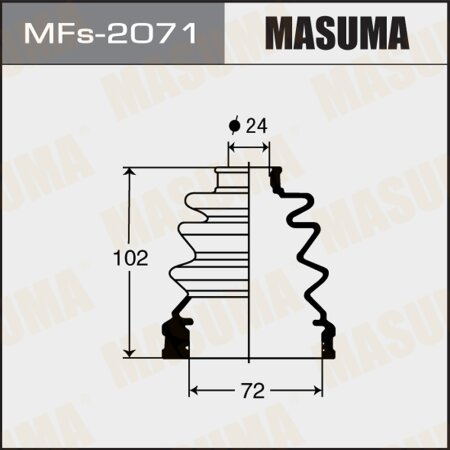 CV Joint boot Masuma (silicone), MFs-2071