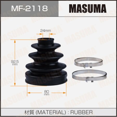 CV Joint boot Masuma (rubber), MF-2118