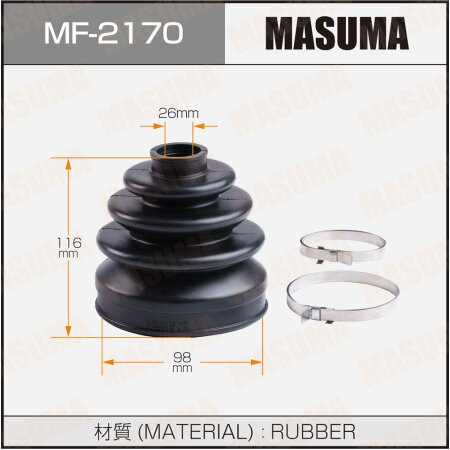 CV Joint boot Masuma (rubber), MF-2170