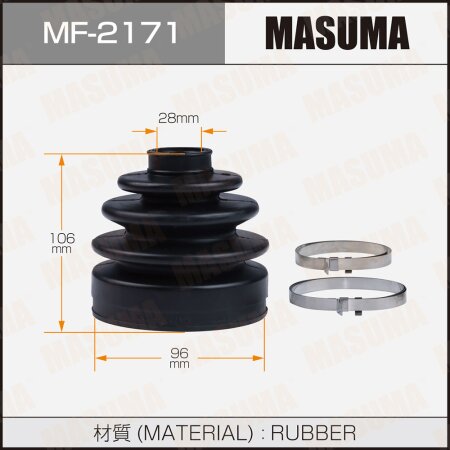 CV Joint boot Masuma (rubber), MF-2171