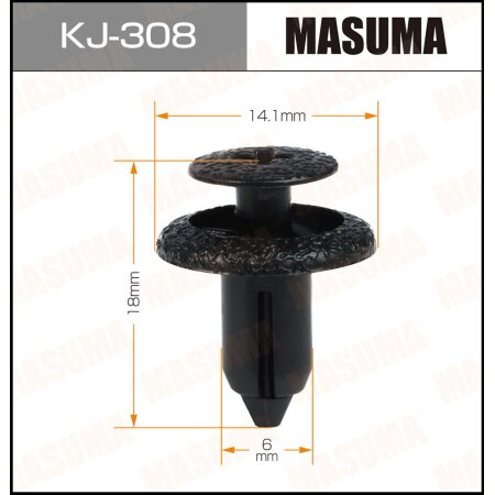 Retainer clip Masuma plastic, KJ-308