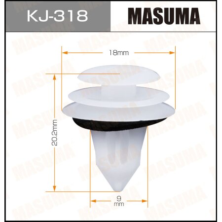 Retainer clip Masuma plastic, KJ-318