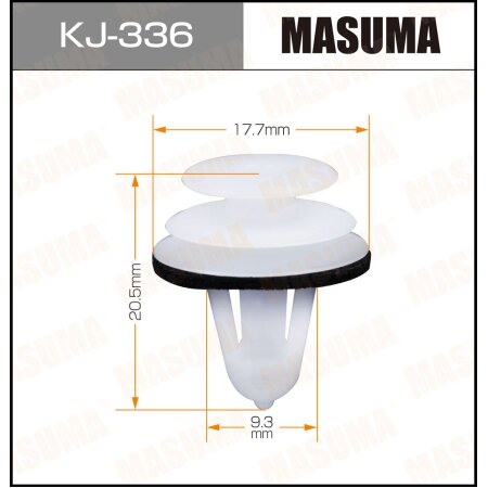 Retainer clip Masuma plastic, KJ-336