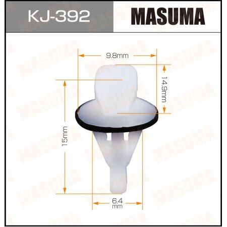 Retainer clip Masuma plastic, KJ-392