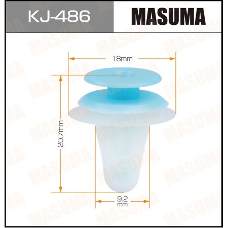 Retainer clip Masuma plastic, KJ-486