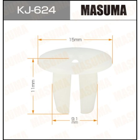 Retainer clip Masuma plastic, KJ-624