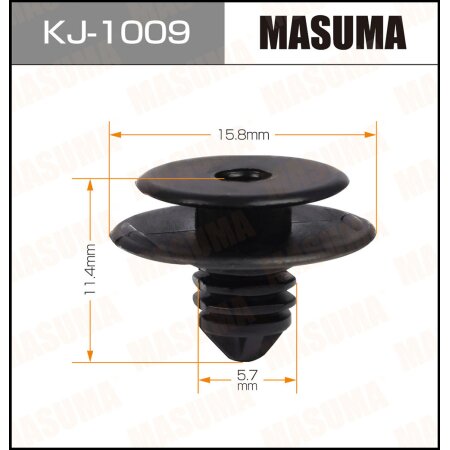 Retainer clip Masuma plastic, KJ-1009